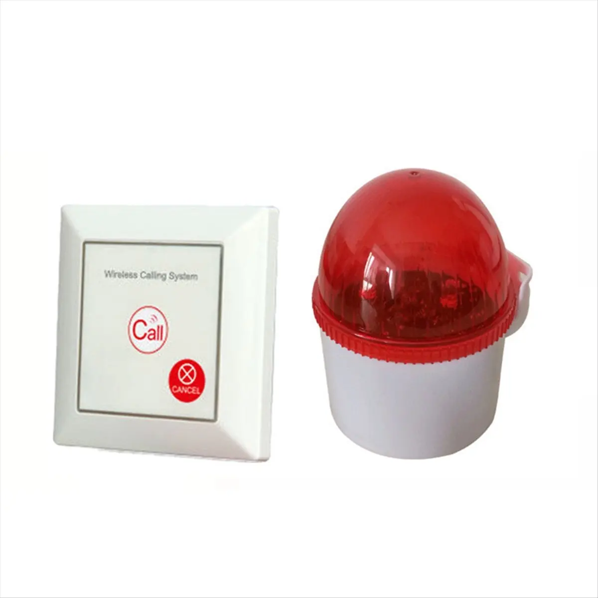 A40I Caregiver Pager Alarm SOS Button Wireless Call Siren Alarm for Seniors Elderly Home Disabled Bathroom Hospital