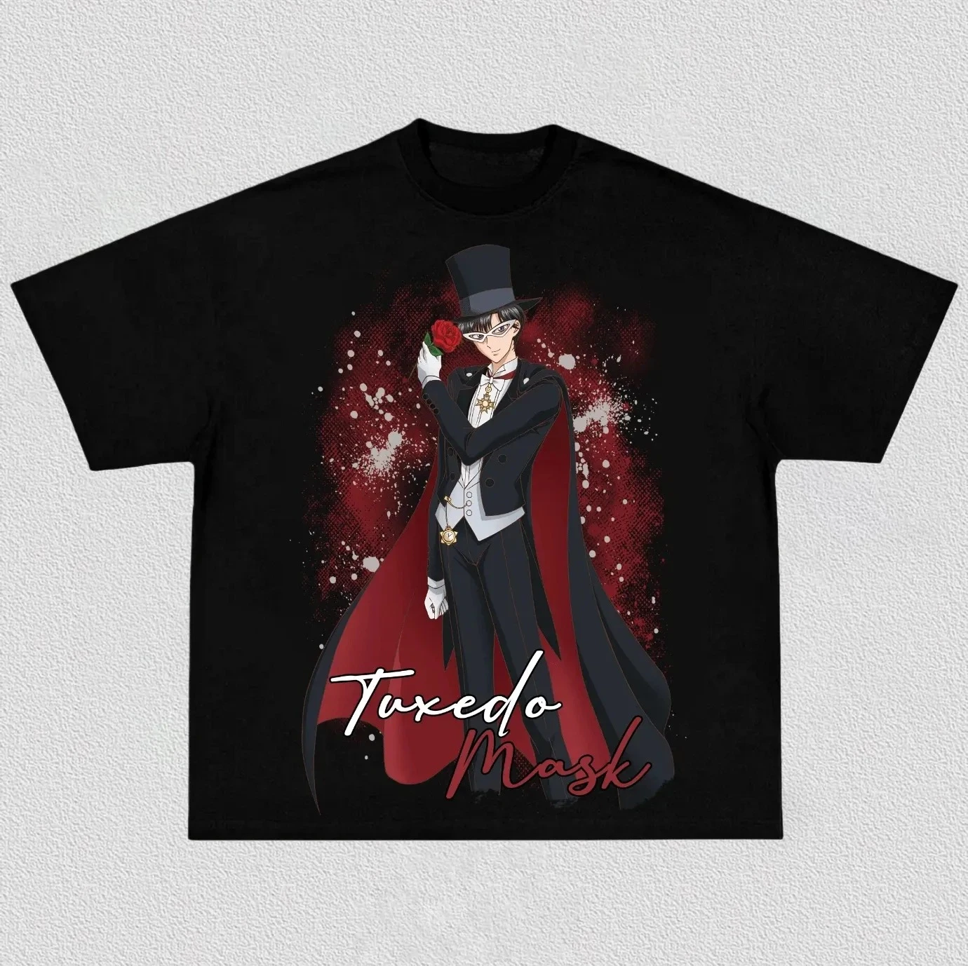Sailor Moon Chiba Mamoru Anime Printing T-shirt Men's Clothing Women's 2026 Summer New High Quality Cotton Short-sleeved T Shirt