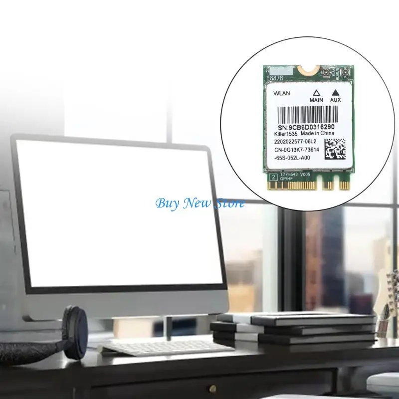 

20CE 1535 NetworkCard Killer1535 Wireless WIFI Adapter DualBand 2.4+5G Dualband 1200M