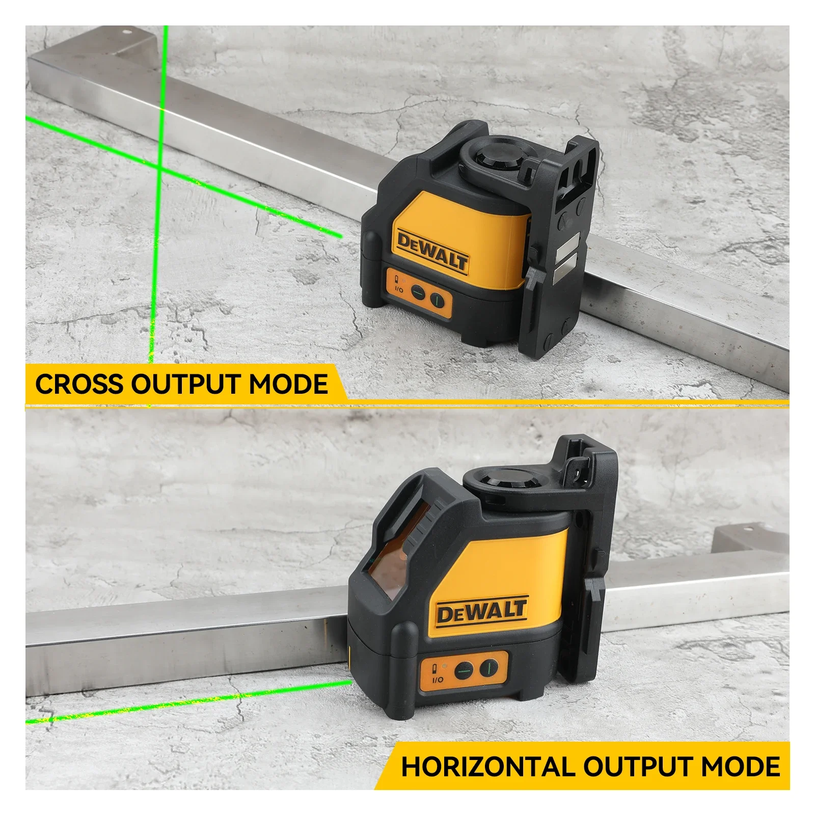 

DEWALT DW088CG 2-линейный лазерный уровень с зеленым лучом — самовыравнивающийся, для точного горизонтального и вертикального выравнивания, голый инструмент