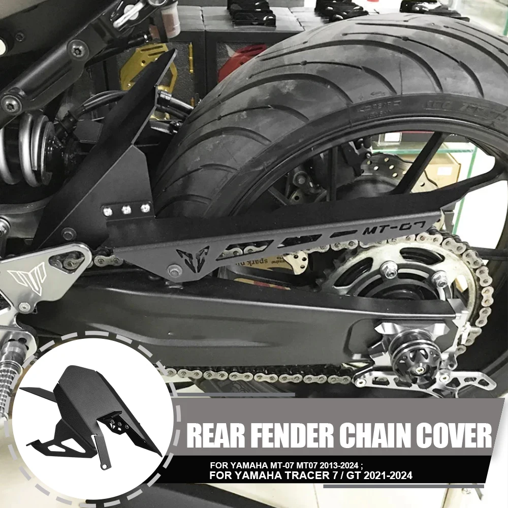 

Motorcycle Chain Cover With Rear Fender Chain Sprocket Frame Cover Yamaha MT-07 MT07 Tracer 7/GT 700 XSR700 / XTribute YZF R7