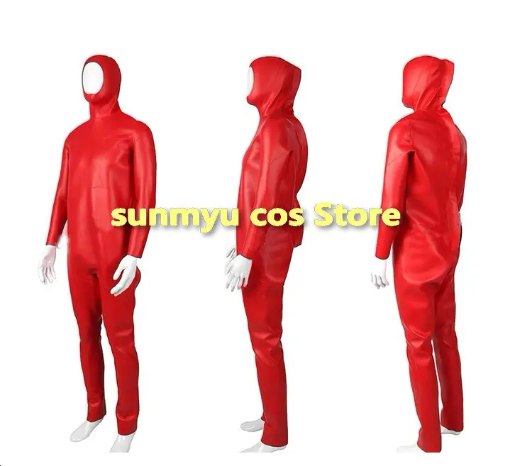 

Красное боди с капюшоном, карнавальный костюм, индивидуальный размер, ткань для гидрокостюма