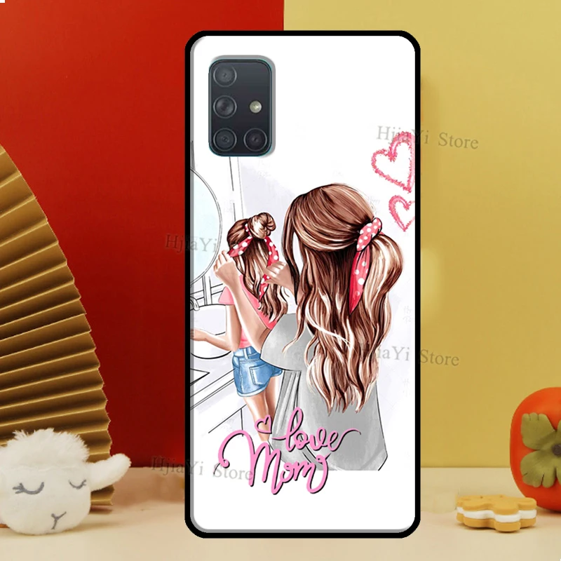 Super Mom Baby Girl Son Daughter Case For Samsung A54 A34 A14 A24 A12 A22 A32 A42 A52 A51 A71 A50 A70 A13 A23 A33 A53 Cover