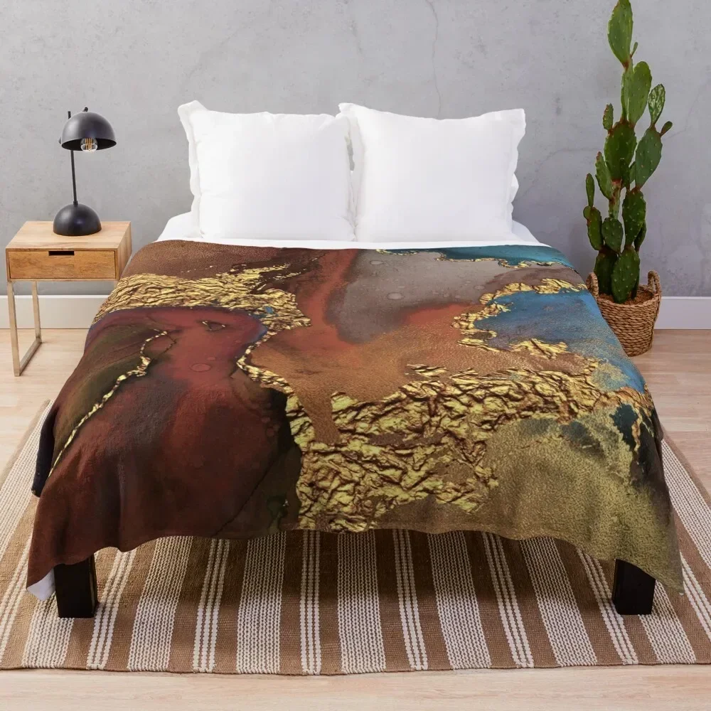 

Stylish Girly Trend Autumn Ink Faux Marble Texture Throw Blanket Thin Blankets For Sofas Blankets For Bed Plush Blankets