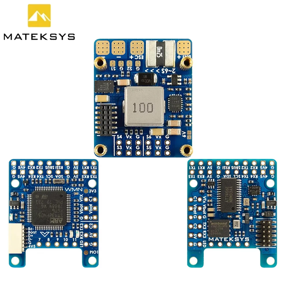 

MATEKSYS F405-WMN F405WMN 2-6S двойной контроллер полета BEC MatekF405-TE