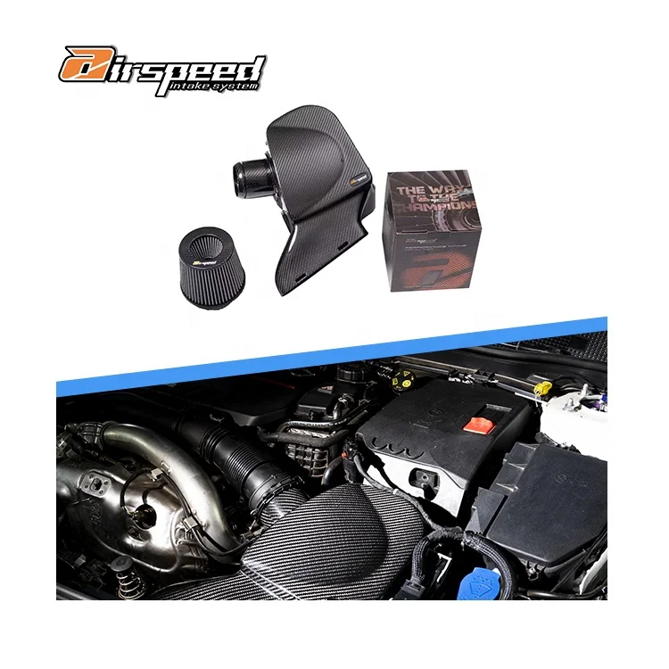 

100% Dry Carbon Fiber Automotive Parts & Accessories Cold Air Intake System for BENZ AMG A35 M260 2.0T