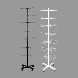 7Layer Metal Adjustable Rotating Shelf for Jewelry Display Earring Holder Hat Sock Underwear Snack Display Shelf Racks Stand