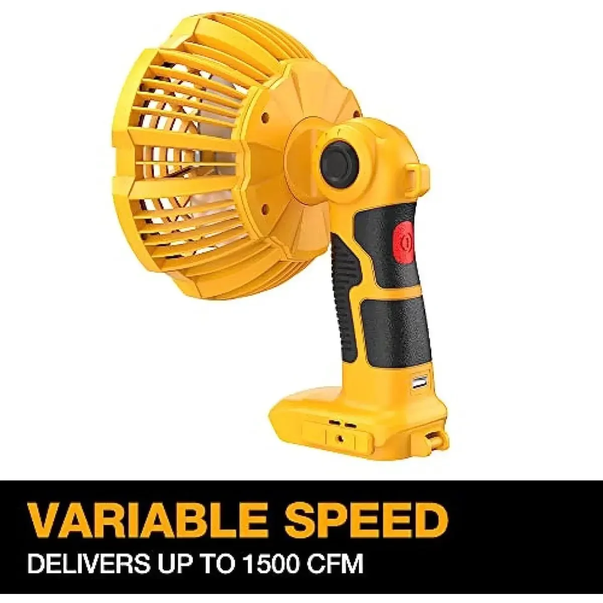 Imagem -03 - Ventilador Portátil para Local de Trabalho Ventilador com Bateria de Íon de Lítio Dewalt 20v com Luz Led de 9w Ventilador Portátil para Acampamento Garagem de Viagem