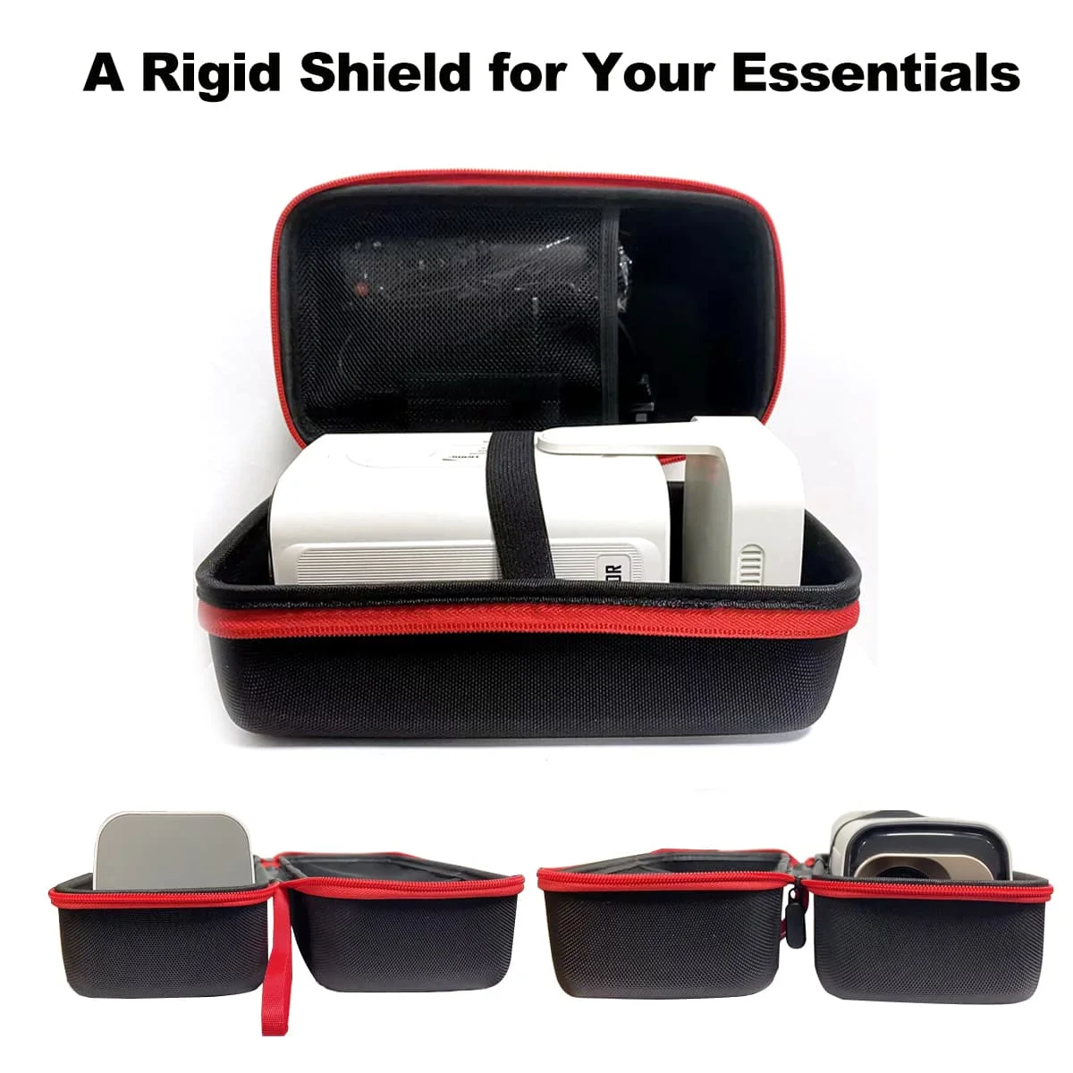 DITONG Sturdy Hard Shell Travel Case for HY310 HY260 Projector, Protective EVA Carrying Bag with Handle