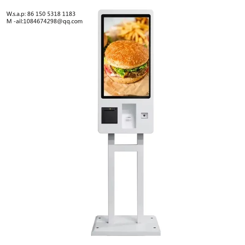 Restaurant Self Service Order Kiosk 21.5 27 32 Inch Smart