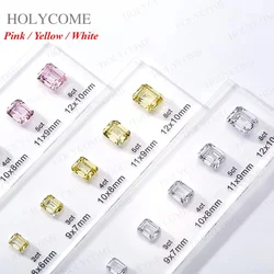 Updated Free Custom LOGO Kit Fancy Shapes CZ Diamond Carat Chart Comparison Set Reference White Pink Yellow Gemstone Selectable