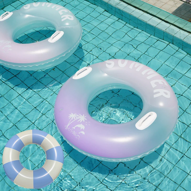 Rooxin-anillo de natación para adultos, flotador de piscina, tubo de natación inflable grueso, tubo de anillo de natación para parque acuático, círculo de natación para adultos y adolescentes