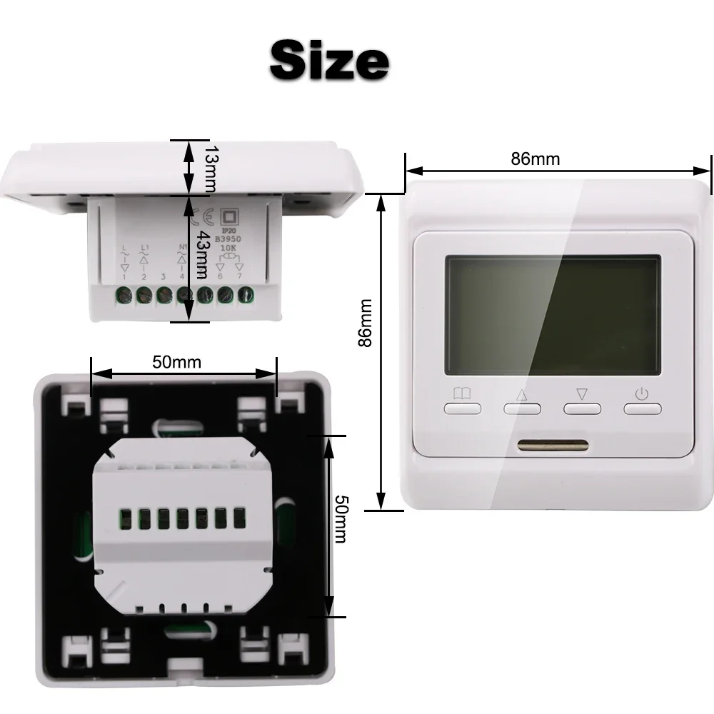 MINCO HEAT Underfloor Heating Electric WiFi Thermostat Programmable Digital Temperature Controller