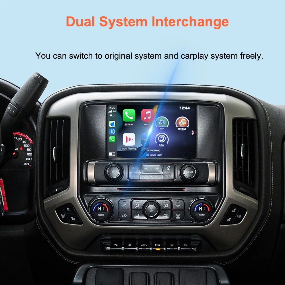 Bonroad Wireless Carplay Android Auto Smart Decoder Box für GMC Sierra 2014-2018 Schnittstelle Airplay Mirror Link Modul Bluetooth – Detail 6