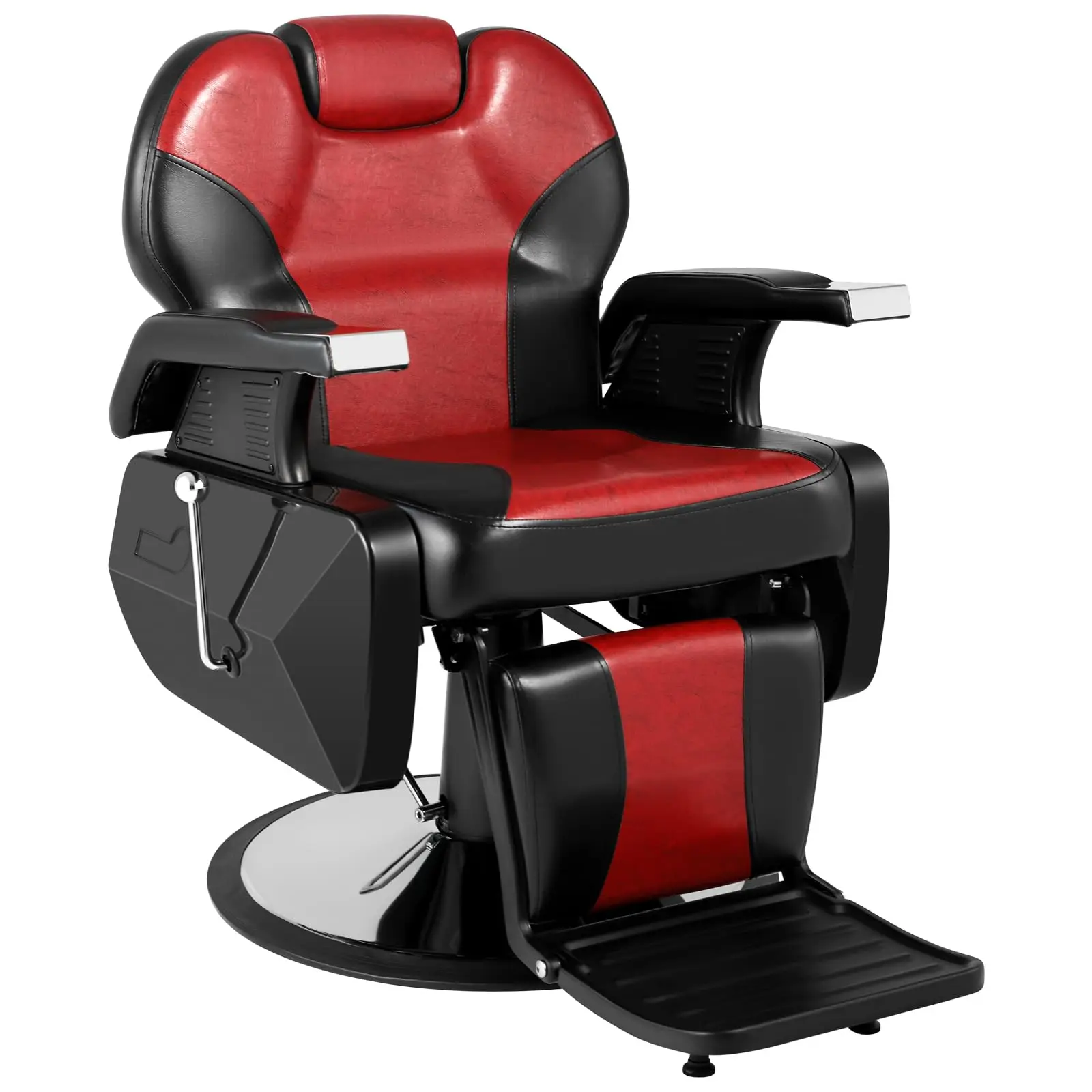 Professional Barber Chair, All Purpose Reclining Salon Chair | Heavy Duty Hydraulic Pump, Multi-functional, 360°