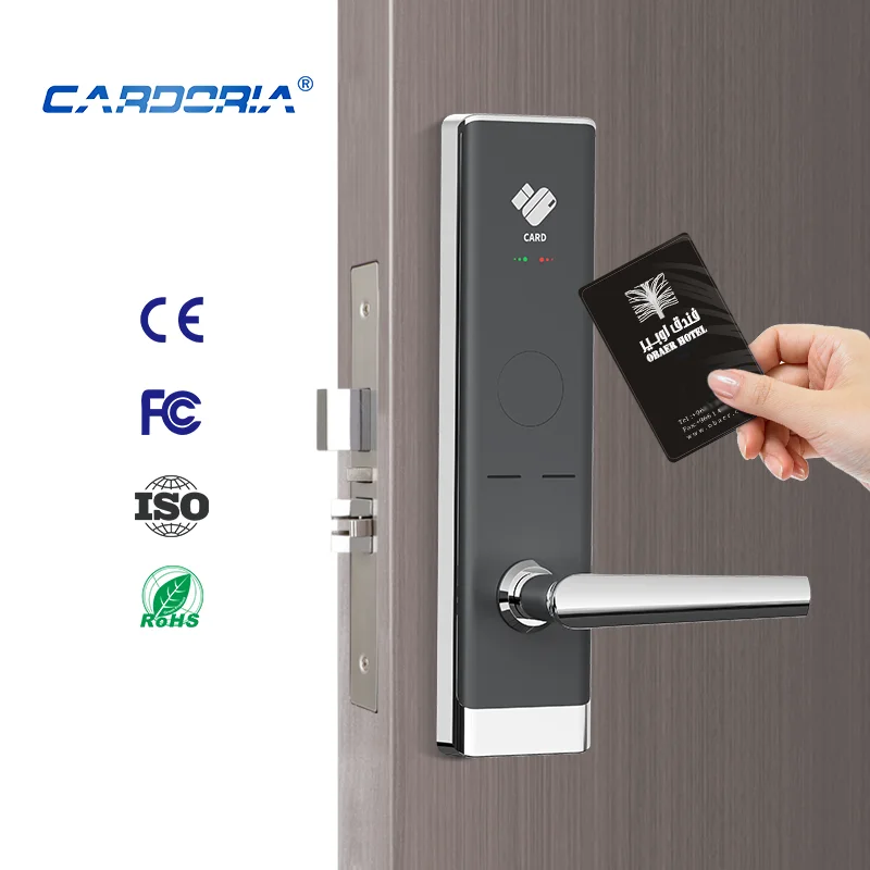 Ttlock App Rfid Locks Hotel Smart Lock Wooden Door Magnetic Card Induction Digital Password Smart Door Lock With Card for Hotel