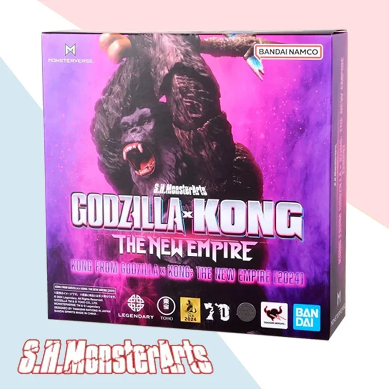 In Stock Original Bandai SHM MonsterArts GODZILLA FROM GODZILLA x KONG: THE NEW EMPIRE 2024 Anime Action Figure Model Toys Gifts