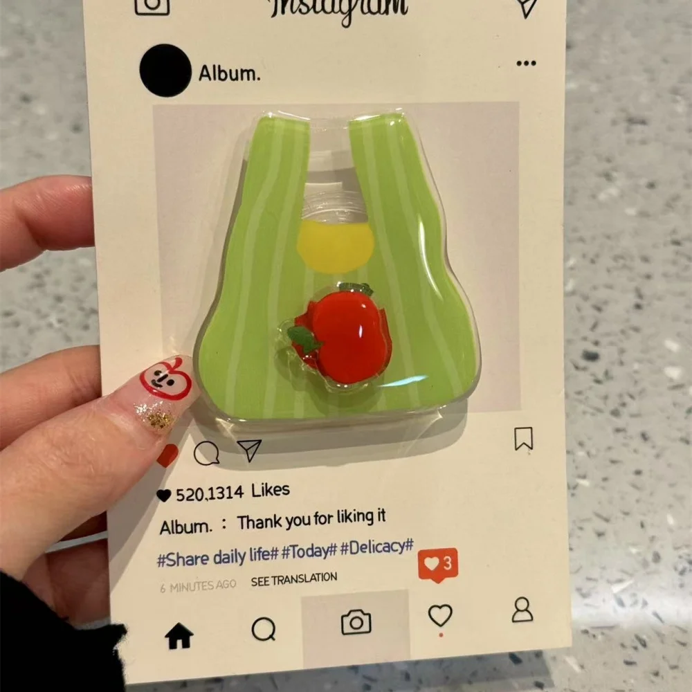 

Корейский милый мультяшный поворотный томатный захват, держатель для телефона Tok Griptok Pop, подставка для аксессуаров для iPhone, держатель