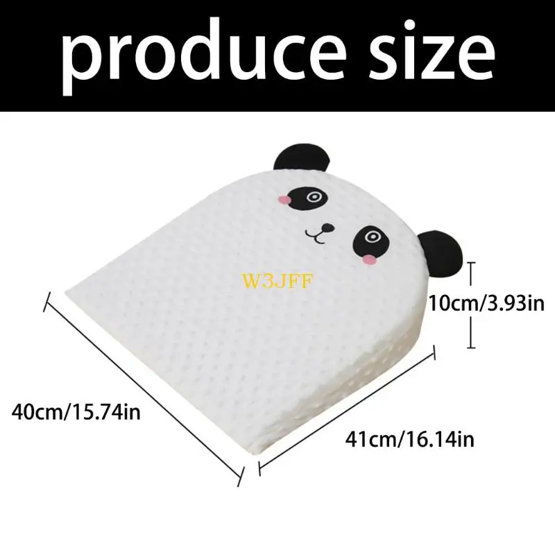 W3JF Wеdgе Incline Pillow Cartoon Pattern Ergonomic Nursing Pillow Breathable