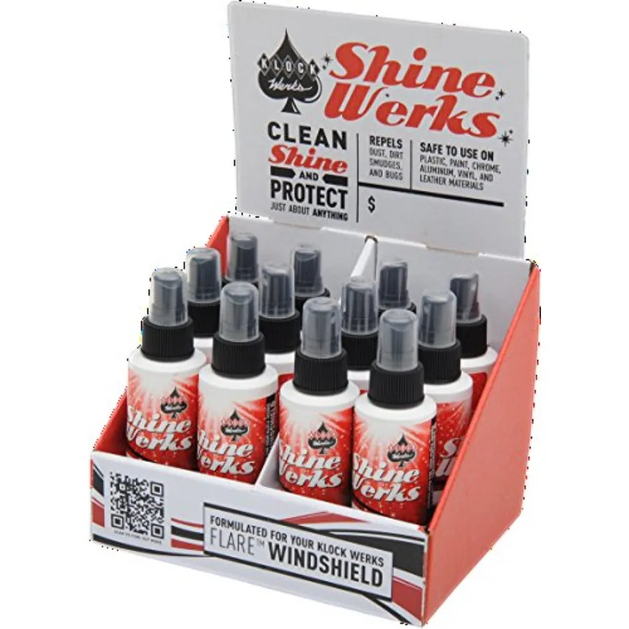 منظف Klock Werks Shine Werks - 4 أونصة. SHINEWERKS12 للصيانة الدقيقة وتنظيف المعدات عالية الأداء في الصناعة