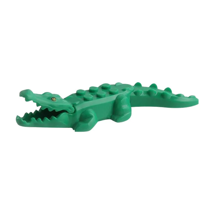Zoo Krokodil Shark Freunde Mini Tier Set Action-figuren Bausteine Kinder Geschenke Spielzeug Tier Zubehör Ausrüstungen