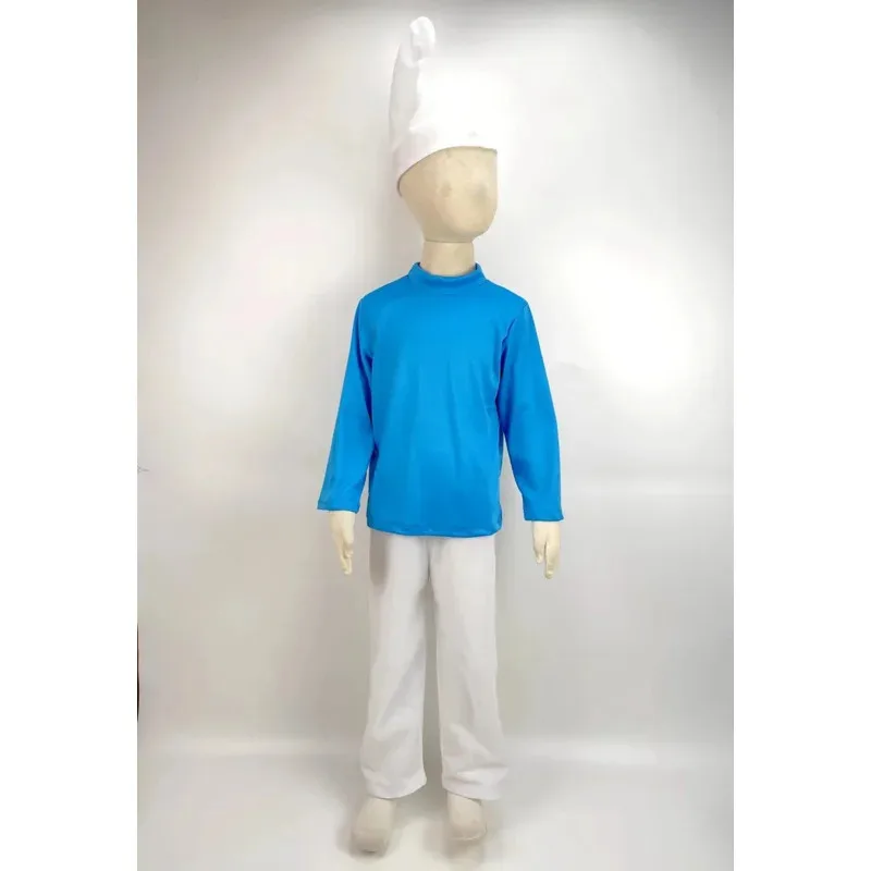 Blue dwarf 3-10 years Child Halloween Costume Kids Blue Elf Costume fancy dress
