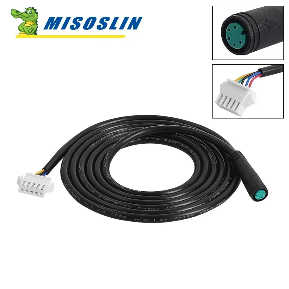 Elektrofahrrad 5-polige Buchse auf SM-5Y 1,4 m LED-Anzeige JULET wasserdichtes Kabel 5-poliger