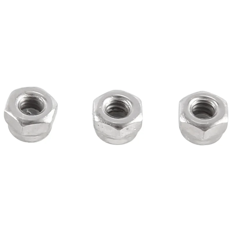 

TNKIG-Metal Wheel Lock Nuts M2.5 Wheel Lock Nuts RC Car Wheel Lock Flange Nuts For 1/18 RC Car Crawler Traxxas TRX4M
