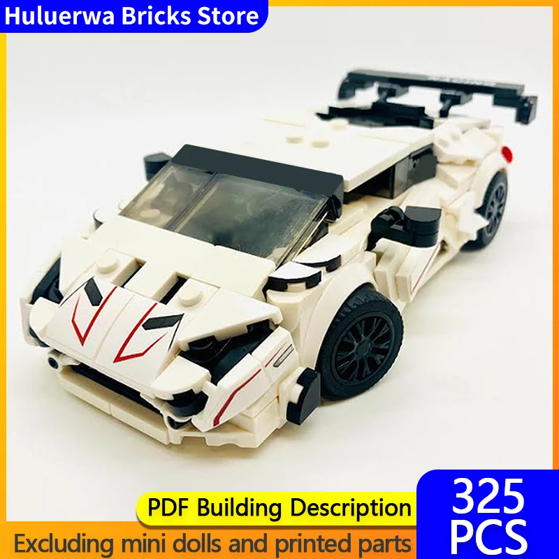 

Speed Racing Car Model MOC Building Bricks Huracan GT3 Racing Car Modular Technology Children Holiday Gifts Assemble Toys Suit