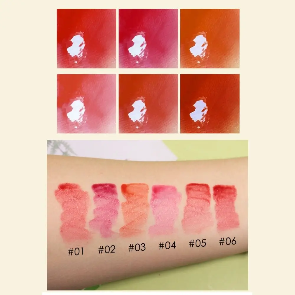 

6PCS Portable Moisturizing Aloe Essence Lipstick Long Lasting Nutritious Lip Gloss Natural Lip Balm Makeup Cosmetics