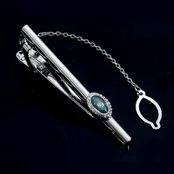 High End Men's Inlaid Copper Tie Clip for Wedding Party Suits Jewelry Accessories Business Guests Souvenirs Friends Gift