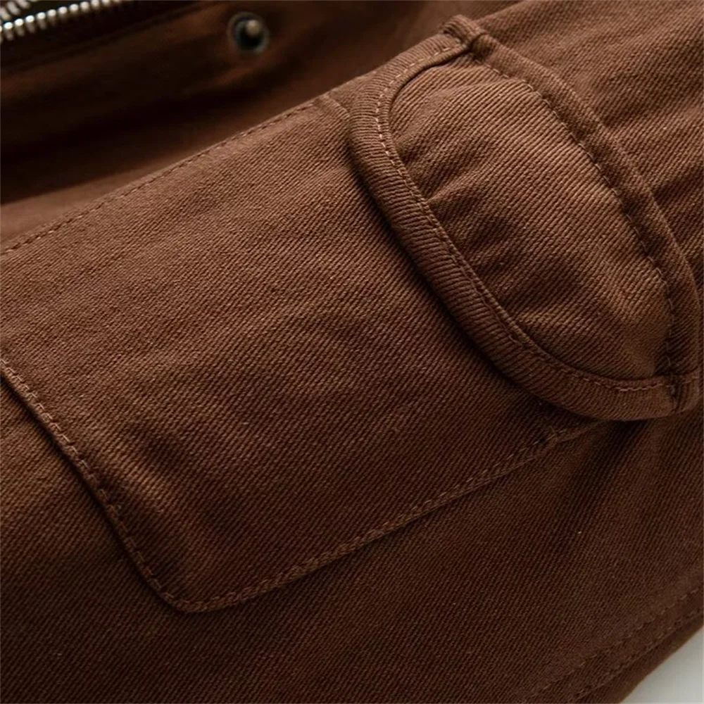 سترة كاجوال للتخسيس كبيرة الحجم بتصميم على الطراز الكوري مع زخرفة من الفرو للنساء، وصل حديثًا لخريف وشتاء #3