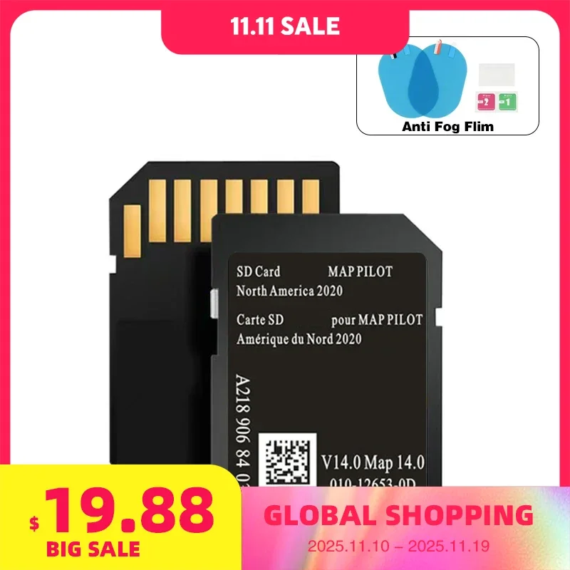 

A2189068403 V14 Full Version 2020 North America Maps GPS Garmin Navigation for Mercedes AMG C-Class CLA Car SD Memory Card