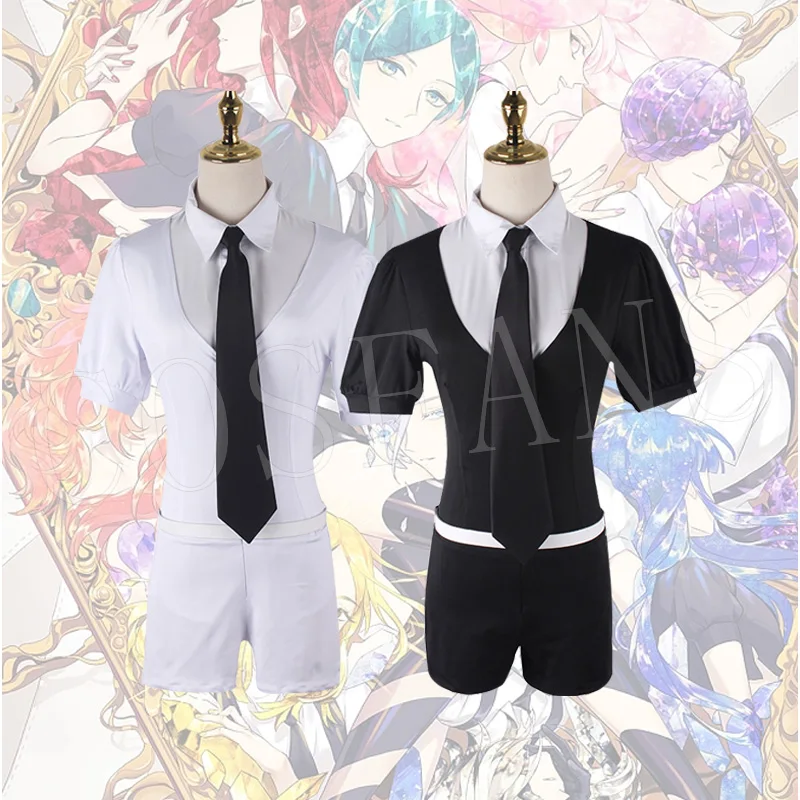 Anime Land Van De Glanzende Cosplay Fosfophylliet Bort Antarcticiet Kleding Cosplay Pruik Jumpsuit Outfit Uniform Riem