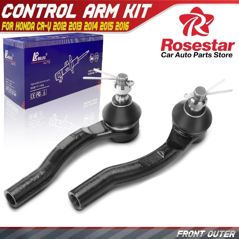 

Rosestar 2x Front Left & Right Outer Tie Rod End for Honda CR-V 2012 2013 2014 2015 2016 53560-T0A-A01