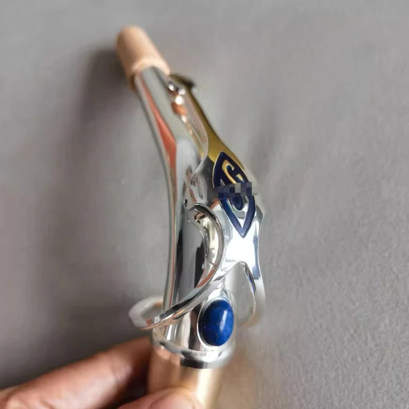 

Посеребренная изогнутая трубка (изогнутый шейный патрубок) для альт-саксофона, настраиваемая, с хорошим звучанием.