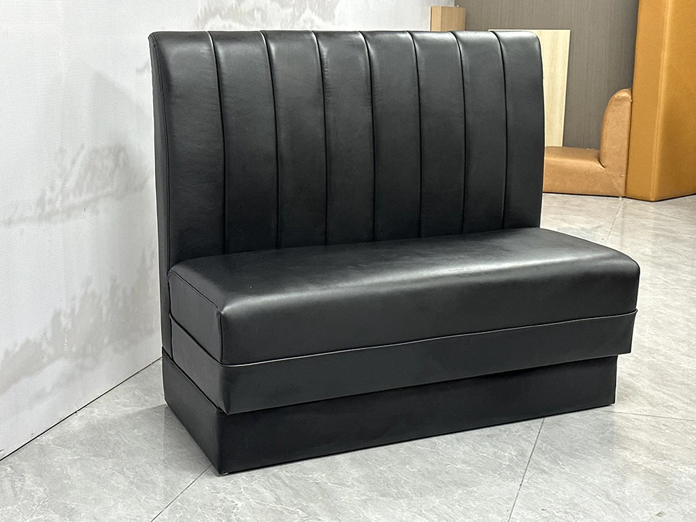 

# L Factory Custom Color Size Restaurant Booth Seating Modern Blue Black Leather Restaurant Booth Furniture