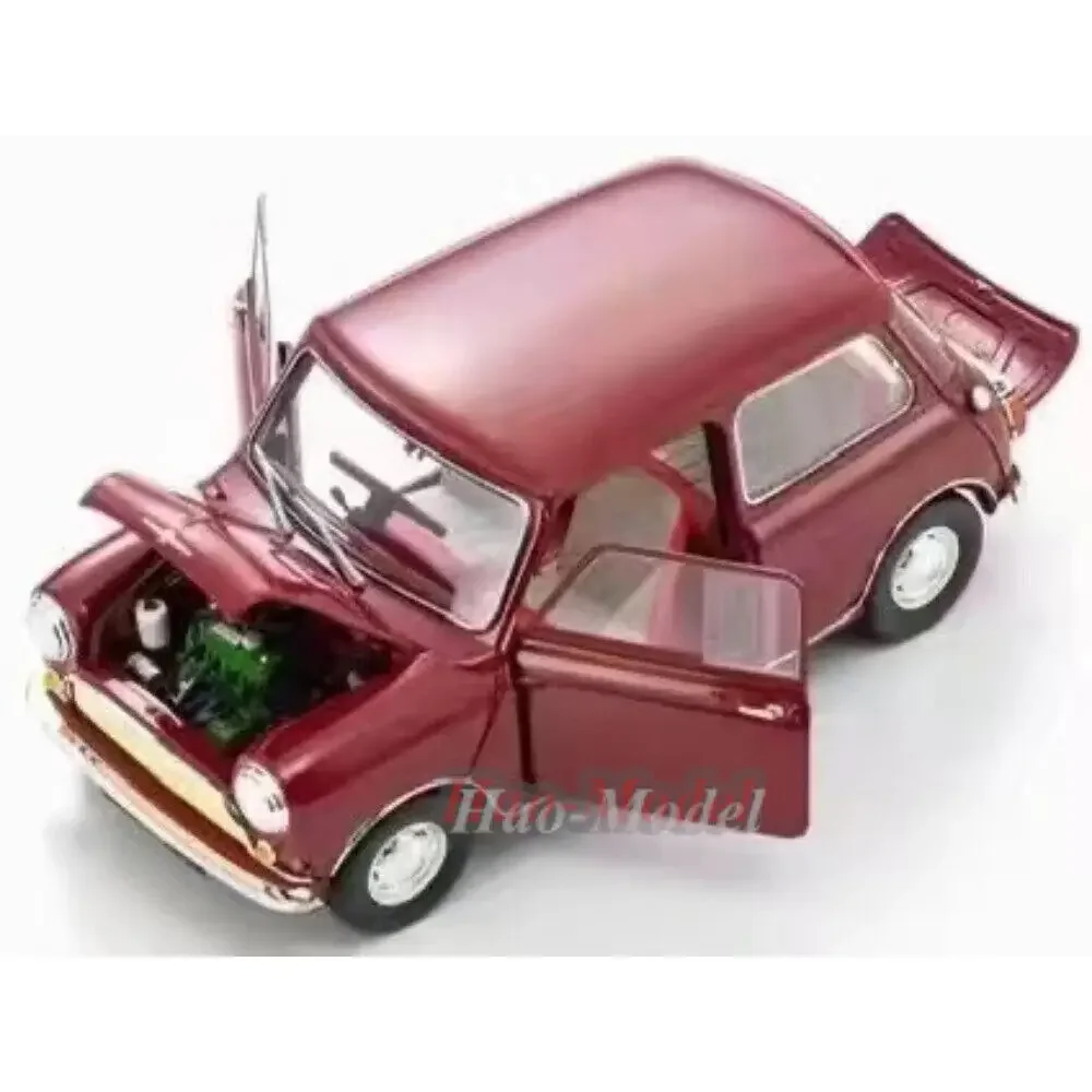 Kyosho 1/18 Für Morris Mini Kleinere Legierung Metall Modell Auto Diecast Simulation Spielzeug Jungen Geburtstag Geschenke Hobby Display Ornamente Rot