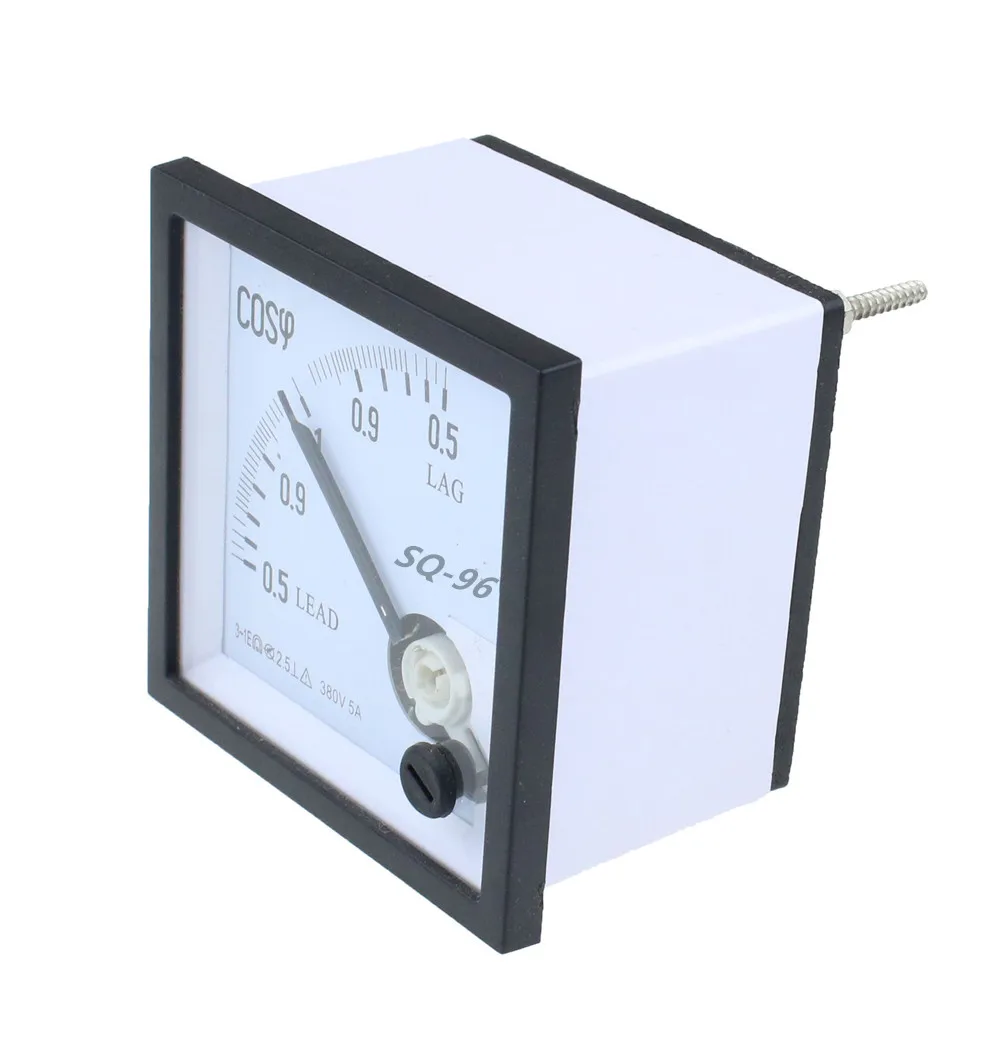 CP-96 SQ-96 CZ-96 COS-φ 0,5-1-0,5 380 V 5 A Misuratore del fattore di potenza con puntatore