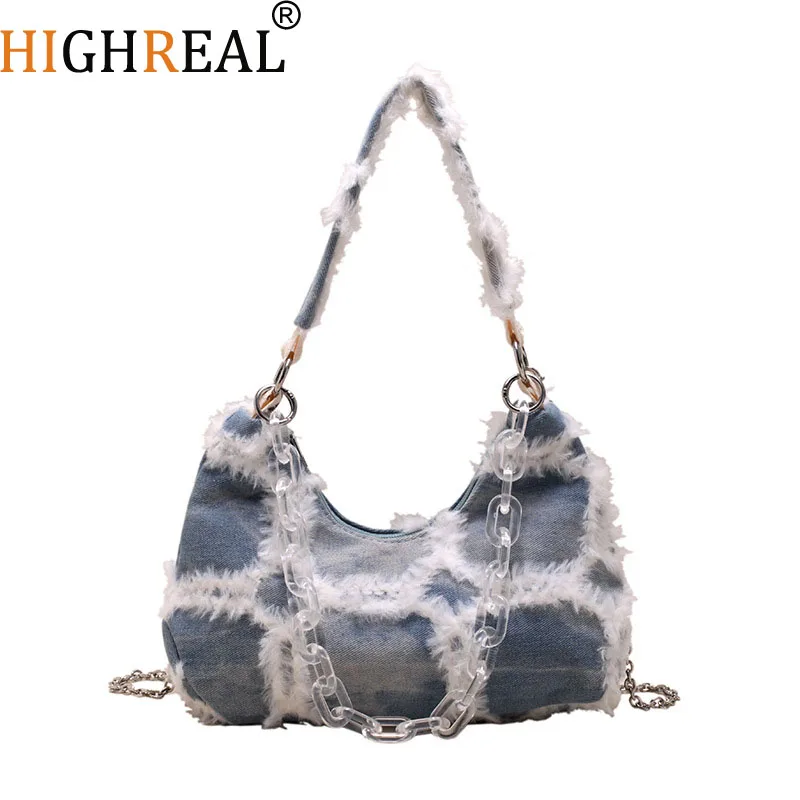 

Casual Denim Women Crossbody Bag Double Zipper Female Shoulder Bag Quality Canvas Ladies Handbags Travel Bags Blue Bolsa