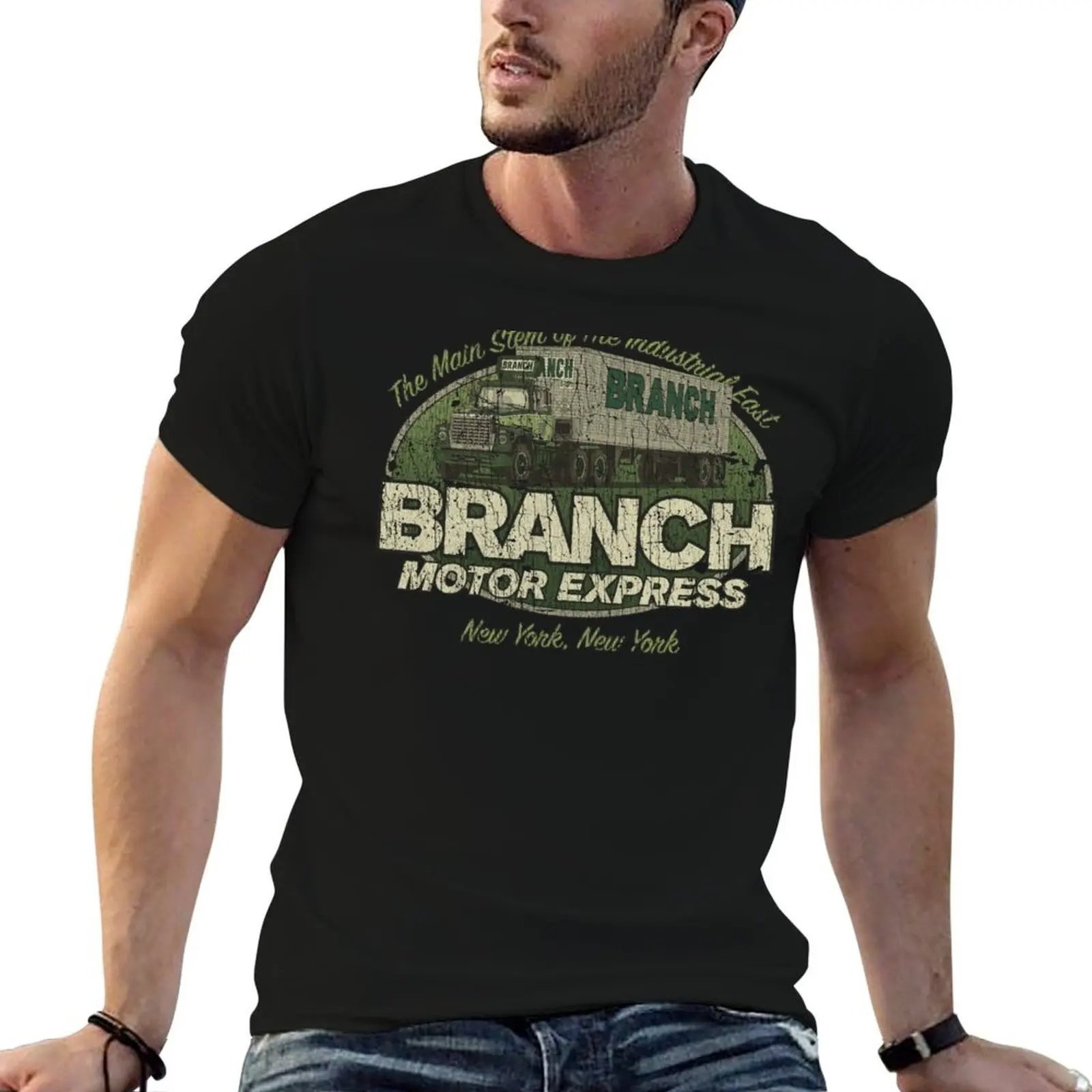 Branch Motor Express Company 1923 T-Shirt oversized anime clothes mens vintage t shirts