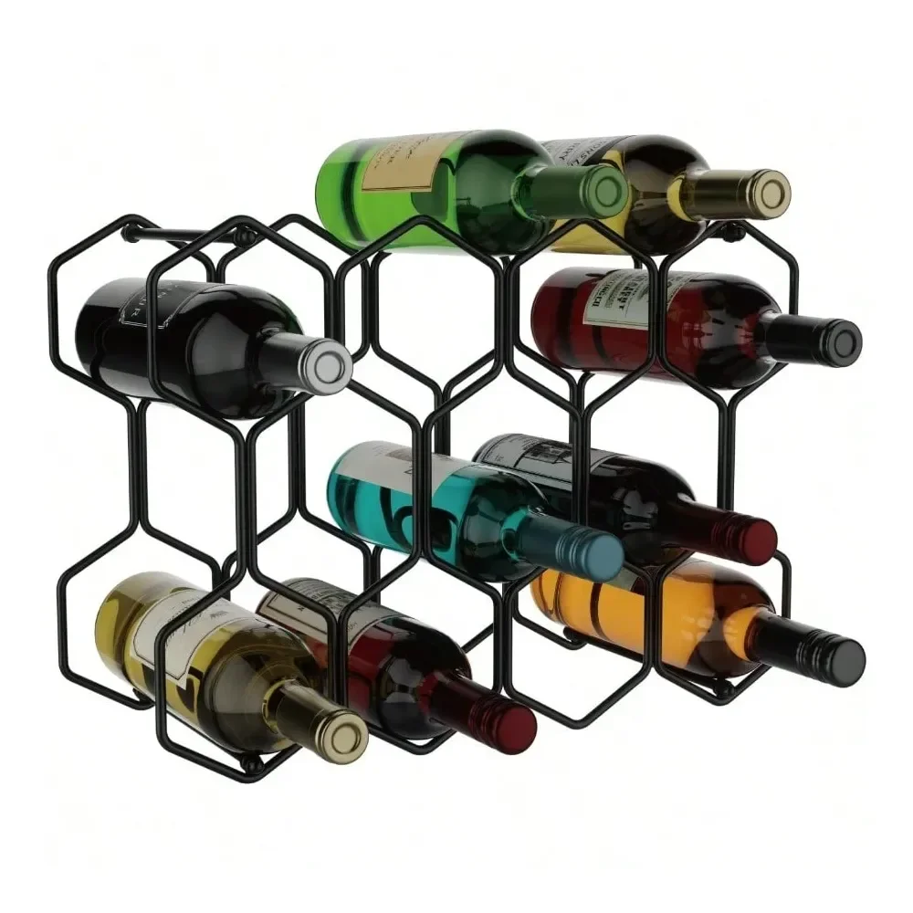 

Настольная подставка для вина на 14 бутылок, современная отдельно стоящая металлическая подставка для красного и белого вина, для столешницы, кухни, бара и хранения в шкафу