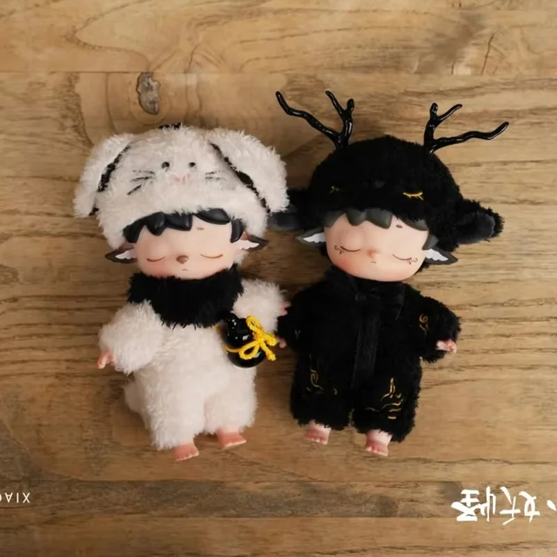 Heyone Mimi Little Monster Series الفينيل القطيفة صندوق أعمى قابل للجمع لطيف الشكل زخرفة أنيمي نموذج Kawaii الفتيات هدية عيد ميلاد