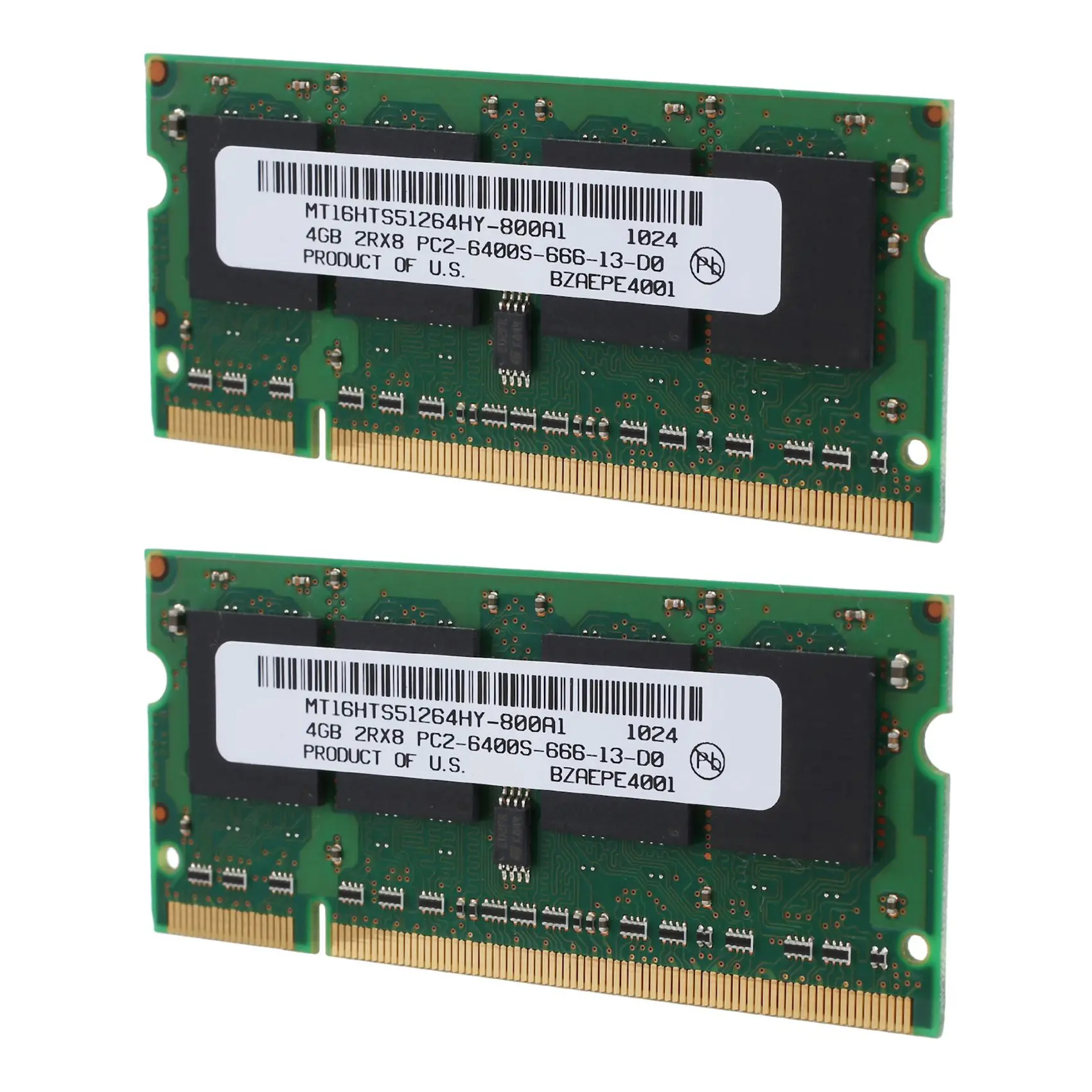 ABJG-2PCS DDR2 4 ГБ оперативной памяти для ноутбука 800 МГц PC2 6400 SODIMM 2RX8 200 контактов для AMD