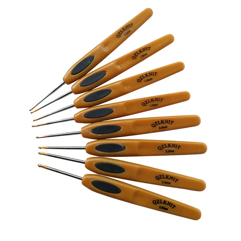 DIY 8Pcs Crochet Hooks Set Practical 2mm-6.0mm Yarn Knitting Needles Set DIY Hand Sweater Knitting Sewing Accessories