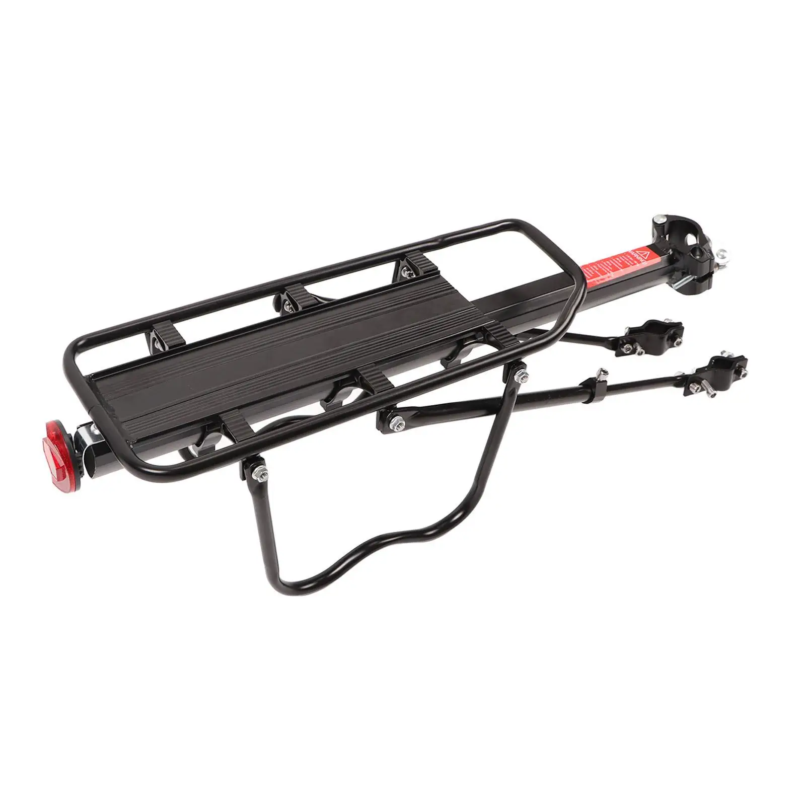 Aluminum Alloy Bike Rear Carrier with Quick Release Tail Reflector - Easy Installation Maintenance Rear Rack