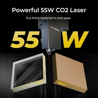 xTool P2 55W CO2 Laser Cutter Desktop CO2 Laser Engraver and Cutter Machine Dual Smart 16MP Cameras Curved Surface Engraving