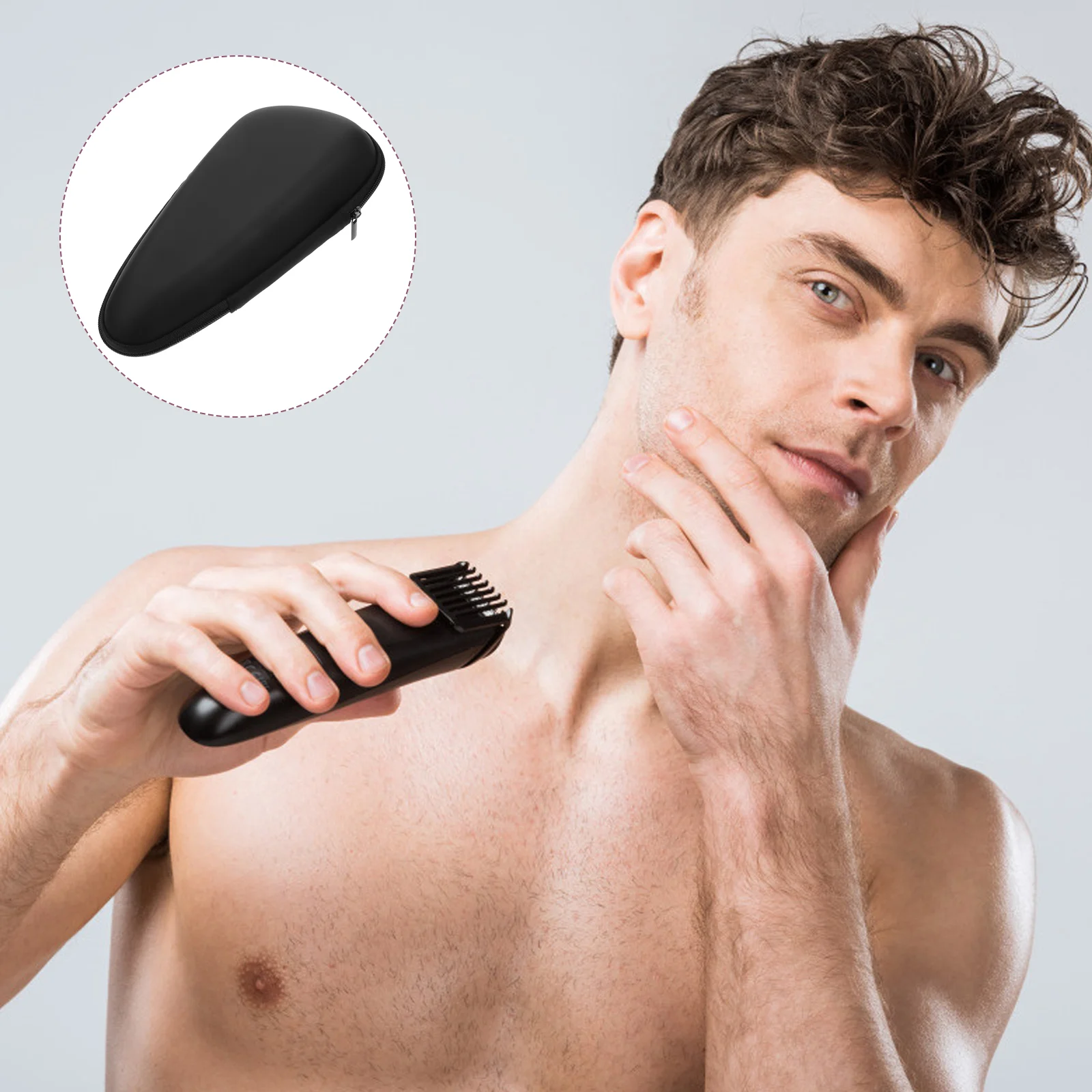 Portable Razor Travel Case Cover Protector Bag Hard Case with Zipper Closure razor case razor bag razor pouch