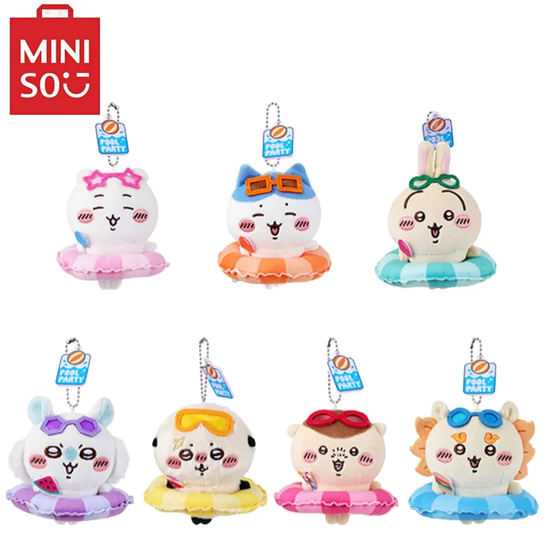 

MINISO Chiikawa Plush Keychain Cute Kawaii Anime Merchandise Stuffed Doll Bag Charm Decor Co Branded Theme Collectible Gift