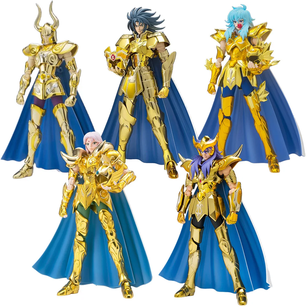 Figura de Anime Saint Seiya de 19CM, tela de mito dorado EX SaGa Afrodite Aries Mu Izou Milo, modelo de juguete, colección de regalo, figura Aciton